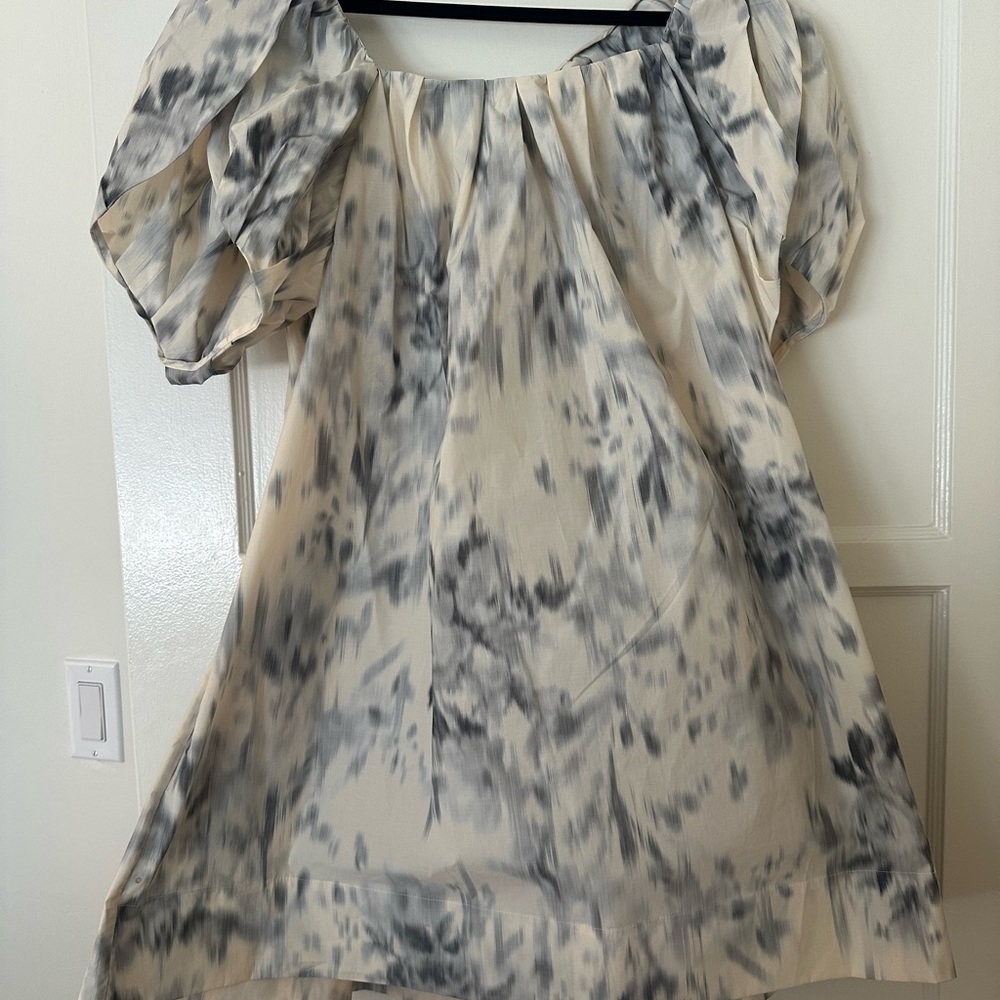 Rebecca Taylor Grey and Cream Dress